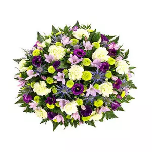 Fleurs deuil:
Coussin Blanc Vert Violet